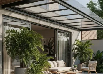 Inspirasi Teras Depan Rumah Tropis dengan Tanaman Palem Desain Sejuk dan Estetik 2025