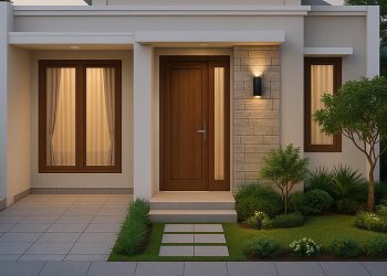 Desain Rumah Lahan 6×10 Meter dan Taman hingga Mezzanine di Desa