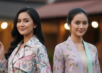 10 Model Outer Panjang Batik Warna Pastel Tampil Anggun Modern dan Nyaman