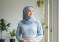 7 Model Gamis A-Line dengan Obi Belt untuk Tampil Ramping dan Elegan di 2025