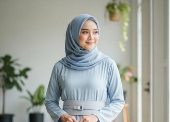 7 Model Gamis A-Line dengan Obi Belt untuk Tampil Ramping dan Elegan di 2025