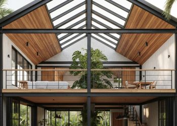 9 Desain Rumah Mezzanine Konsep Industrial Modern untuk Hunian Stylish dan Fungsional