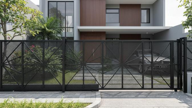 7 Model Pagar Besi Perforasi 2025, Desain Modern dan Aman untuk Hunian Kekinian