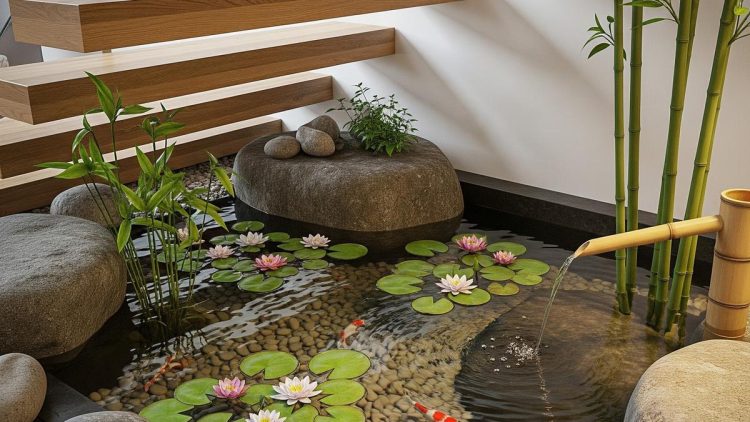 7 Desain Kolam Ikan Bawah Tangga untuk Rumah Minimalis dan Modern di 2025