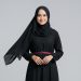 7 Model Gamis Hitam Kombinasi Belt Slim Look yang Tetap Syari 2025