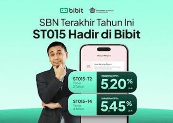 Cuan Maksimal, Beli SBN ST015 Dapat Cashback Hingga Rp45 Juta