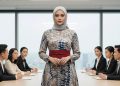10 Model Gamis Kebaya Obi untuk Acara Kantor yang Anggun dan Profesional