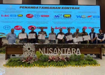 Kontrak Tiga Proyek Besar Kelembagaan Negara di IKN Resmi Teken oleh PTPP
