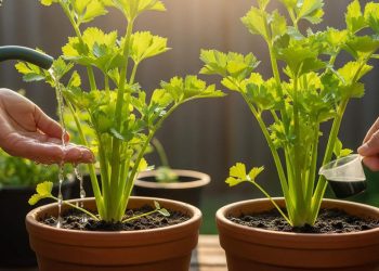 Menyiram Seledri yang Tepat agar Tumbuh Subur dan Tidak Layu